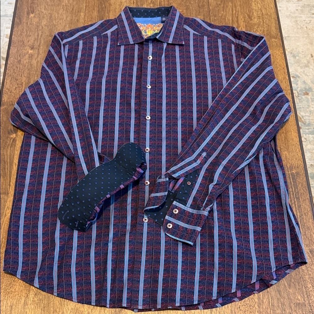 Robert Graham Multicolor Striped Button-Down Shirt